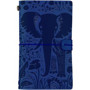 Innobeta Elephant Gifts Journal for Elephant Lover - 7.8 "x5" كمبيوتر محمول قابل لإعادة تعبئة الجلود - هدايا لتقديرها ، تهانينا ، عيد الميلاد وعيد الميلاد