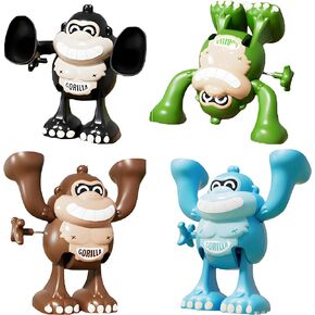 هدية يوم الأطفال ، هدايا ألغاز لعبة للبالغين (D) يمكن لـ Gorilla Toy Somersaults التحرك وتشغيل هدية روضة الأطفال المزعومة ، Aster Basket Stuffer