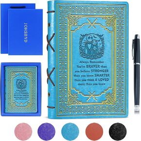 Purple A5 Jack & Sally Gift Faux Leather Vintage Notebook Inspirational Gift Hardcover Executive Notebook,320 Pages Thick Ruled Paper With Pen,Carnival Halloween Christmas Gifts for Son Daughter (Jack Sally Purple) in Saudi Arabia