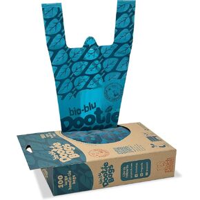 Bio-Blu Dootie Bags® ، ومتوسط ​​الأشرطة ، وأكياس مقبض E-Z ، مصنوعة من مواد متفوقة ، دليل قوي ، تسرب ، 100 عدد. يناسب Gogo Stik St Catch-N-Go و XP Pooper Scoopers