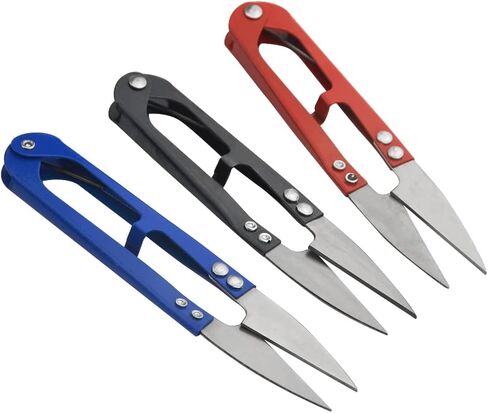12pack 4.1inch مقص خياطة خيوط الخيوط الخيط مقص مقصات صغيرة تقليم القناصة لمشاريع DIY مدرسة المكتب المنزلي (متعدد الألوان) in Kuwait