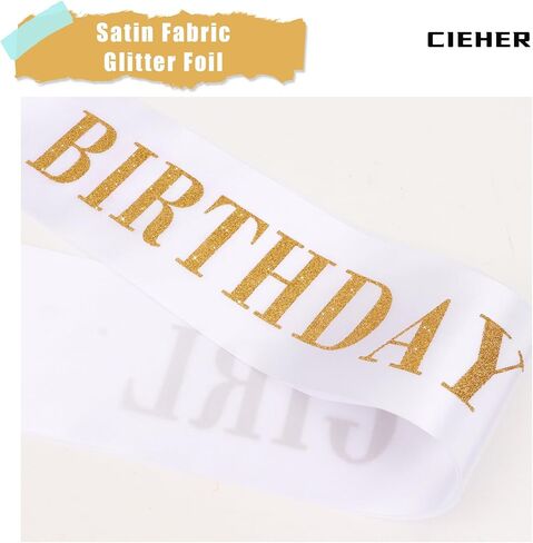 عيد ميلاد Cieher Sash Girl Sash إنه عيد ميلاد عيد ميلادي الوفيات للنساء حورية البحر وشاح للبنات حورية البحر ديكورات عيد ميلاد in Kuwait