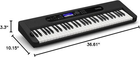 Casio CT-S300 Keyboard Bundle with Adjustable Stand, Bench, Headphones, Sustain Pedal, Piano Book, Instructional DVD, and Austin Bazaar Polishing Cloth in Kuwait