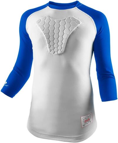 McDavid Youth HEX Chest Protector, Heart-Guard, Sternum Protection. Raglan Style. Padded Shirt for Baseball and More. in Kuwait