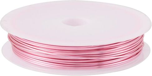 Cheriswelry 24 Gauge 0.5mm Pink Copper Craft Wire for Jewelry Making 75.46 Feet Tarnish Resistant Wire Bendable Artistic Wire for Armature Sculpting Gardening Decoration in Saudi Arabia