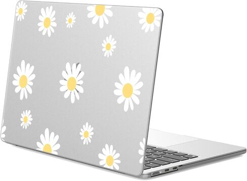 JOYLAND Plastic Hard Shell Case Compatible with 13 Inch MacBook Air Case A1932/A2179/A2337, Hibiscus Flower Printed Frosted Matte Laptop Cover for Women Girls, 13 Inch in Saudi Arabia