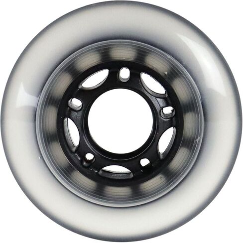 Player's Choice Indoor Roller Hockey Wheels 4-Pack - Ginos Clear Grey Dual-Pour 74A Hardness for Skates - Super High Rebound Urethane in Kuwait