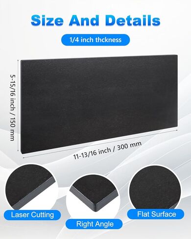 Rocaris 2 Pcs 3 X 12 X 1/4 Inch A36 Steel Plate Hot Rolled, Steel Base Plate for Construction Boards, Structure Support, Weldable Square and Industrial in Saudi Arabia