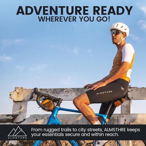 Signature Bar Bag – Midnight Black | Hard-Shell Bike Handlebar Bag with Waterproof Zippers & Adjustable Straps | Lightweight Bicycle Handlebar Bag, Compatible with Road, Gravel & MTB Bikes in Kuwait