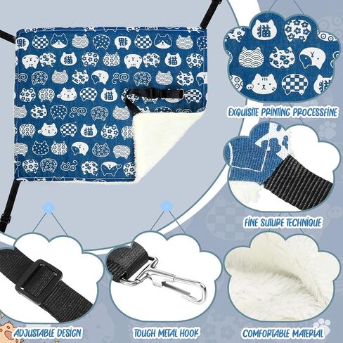 3 أجهزة كمبيوتر مثبتة عكسي الأليف الأرجوحة الناعمة القط أفخم معلقة أرجوحة غينيا خنزير الخنزير سرير الفئر in Kuwait