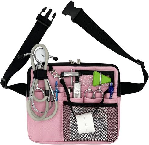 Nurse Fanny Pack with Medical Gear Pockets - Durable Nurse Waist Pouch with Tape Holder, Adjustable Strap, and Utility Storage for Stethoscopes, Bandage Scissors & Supplies in Saudi Arabia
