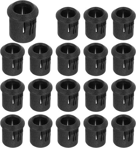 PATIKIL 5mm Emitting Diode Holder, 50 Pcs Plastic LED Holder Clip Mounting Bracket Socket Cap for Lamp Bulb Bezel Mount Panel LED Display, Black in Saudi Arabia