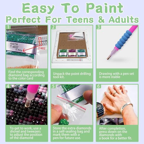 AALBLAC Framed Diamond Painting Kits for Adults - Moon Diamond Art Kits for Adults Beginners,DIY Full Drill Owl Diamond Dots Crystal Craft Kits,Gifts Decor 8x12inch(with Gift Box) in Saudi Arabia
