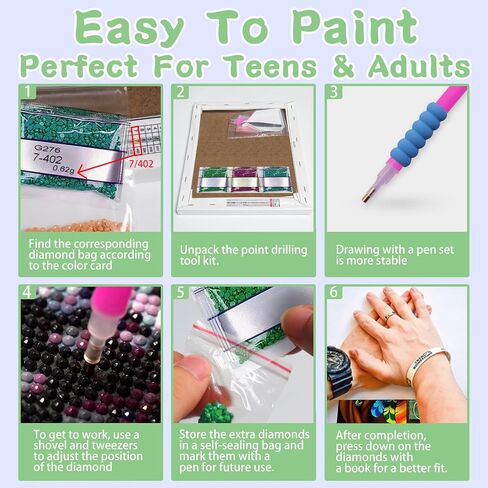 AALBLAC Framed Diamond Painting Kits for Adults - Moon Diamond Art Kits for Adults Beginners,DIY Full Drill Owl Diamond Dots Crystal Craft Kits,Gifts Decor 8x12inch(with Gift Box) in Saudi Arabia