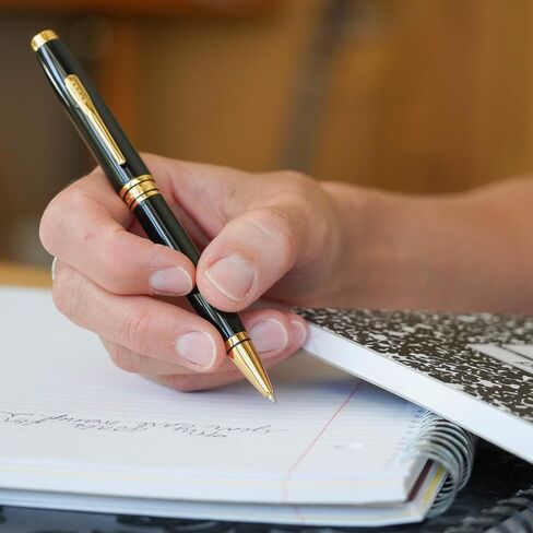 Cross Coventry AT0662-6 Pallpoint Pen ، ورنيش أسود قائم على النفط in Saudi Arabia
