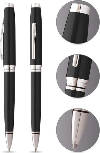 Cross Coventry AT0662-6 Pallpoint Pen ، ورنيش أسود قائم على النفط in Saudi Arabia