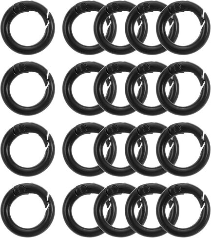 uxcell Spring O Rings, Trigger Round Snap Buckle, DIY Accessories Spring Keyring Buckle for Keychains Purse and Handbag in Saudi Arabia