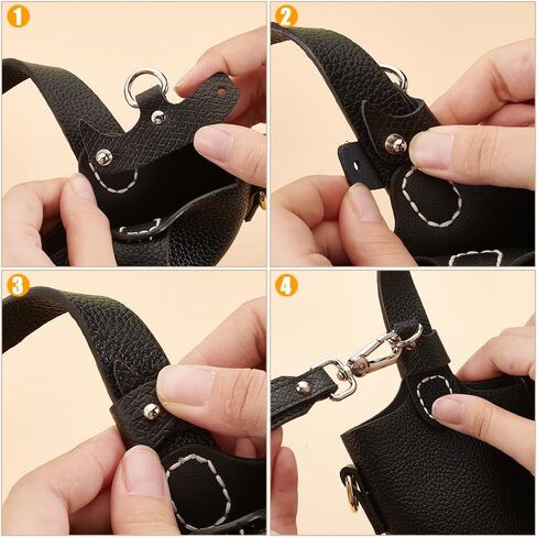 UniCraftale 1PCS محفظة أحزمة استبدال محفظة جلدية بو 31.2-42.9 بوصة بديل الكتف البني مع مقابض حزام دوارة السبائك ملحقات صنع ملحقات لزينة حقيبة اليد القابض in Saudi Arabia