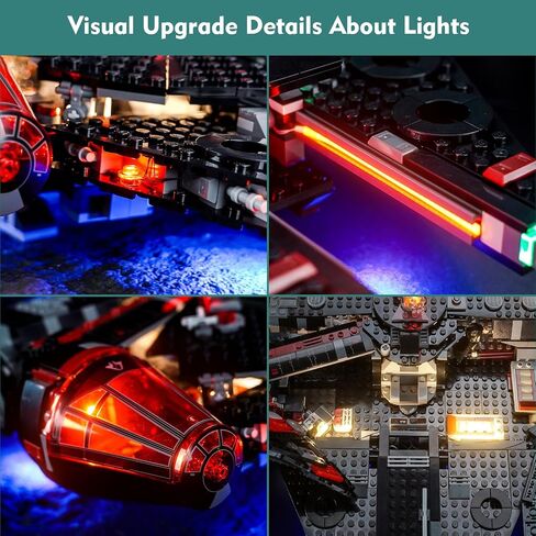 الضوء متوافق مع LEGO 75389 The Dark Falcon - لا يوجد نماذج فقط ، إكسسوارات إضاءة إبداعية متوافقة مع مجموعة LEGO 75389 (إصدار RC) in Saudi Arabia