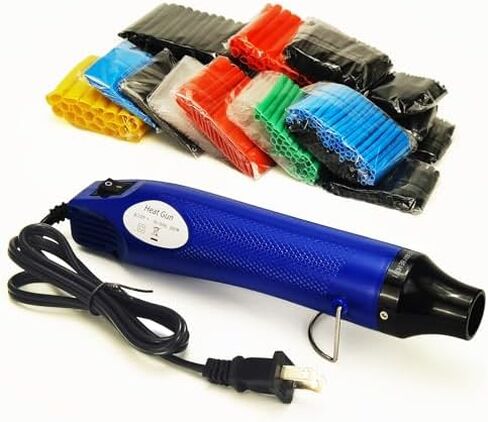 580 Pcs Heat Shrink Tubing Kit,Mini Heat Gun for Shrink Tubing,300W/392℉ Heat Shrink Gun,2:1 Wire Shrink Wrap Tubing for Wires,Shrink Wrap and Cable Repair. in Saudi Arabia