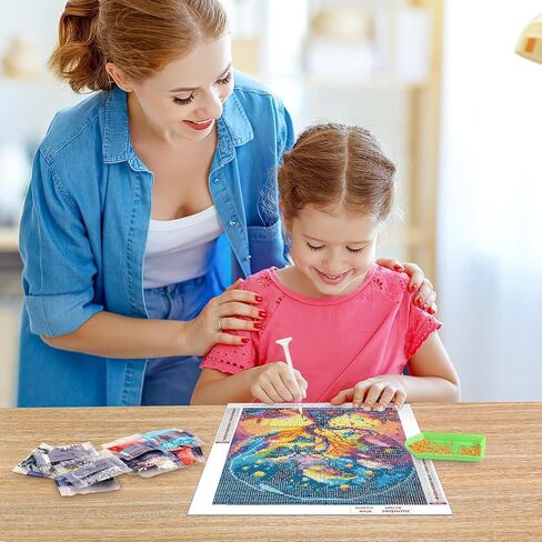 LWZays Christmas Gnome Gnome Diamond Painting Kits للبالغين ، ومجموعات فن الماس القزمي للمبتدئين ، Gnome Dwarf 5D Diamond Dots Paints Gem Art for Home Wall Decor in Kuwait
