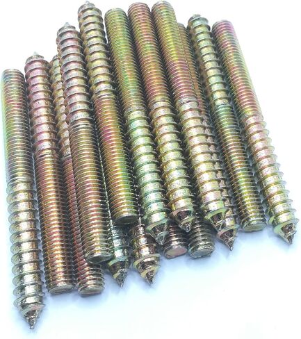 Hanger Bolt M10x80 Double Headed Bolt Self-Tapping Screw for Furniture 15Pcs in Saudi Arabia