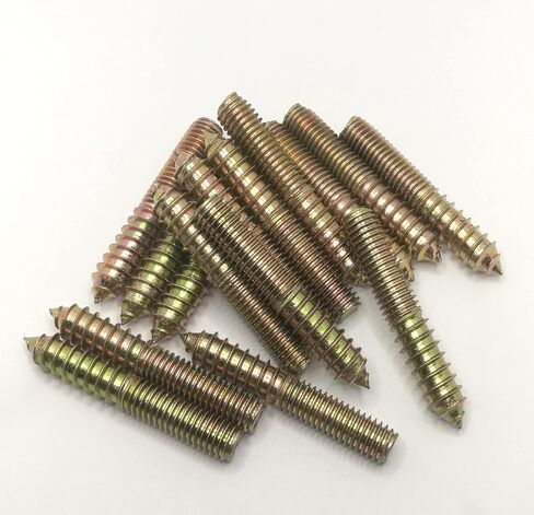 Hanger Bolt M10x80 Double Headed Bolt Self-Tapping Screw for Furniture 15Pcs in Saudi Arabia