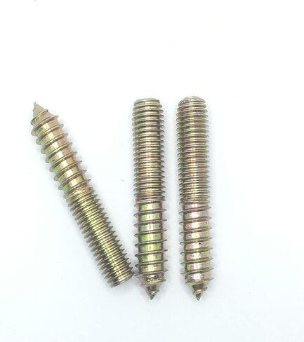 Hanger Bolt M10x80 Double Headed Bolt Self-Tapping Screw for Furniture 15Pcs in Saudi Arabia