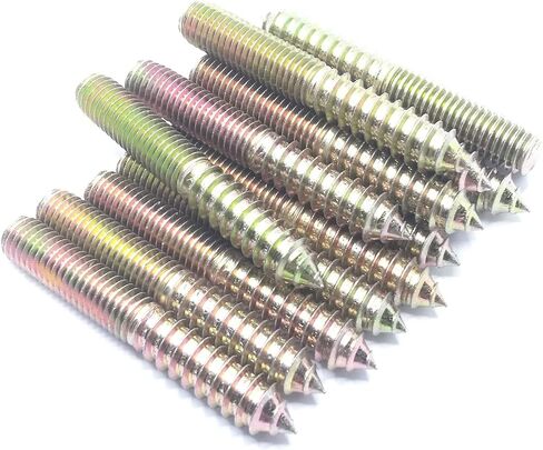 Hanger Bolt M10x80 Double Headed Bolt Self-Tapping Screw for Furniture 15Pcs in Saudi Arabia