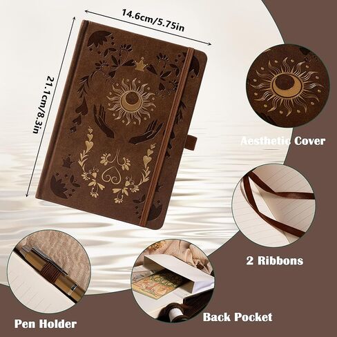 Lined Journal Notebook for Women Men, Journals for Writing, A5 Aesthetic College Ruled Notebook for Work, Travel, School,318 Numbered Pages, 5.8"x8.4" in Kuwait