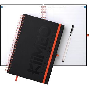 Innovative Premium notebook - Bonus: a personal development theme on Time Management - Useful and practical templates - 140 pages of 100g paper + 1 erasable page - Marker included - A4