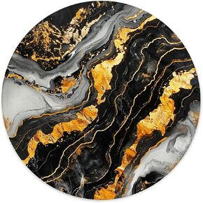 Mouse Pad,Anti Slip Rubber Round Mousepads Desktop Notebook Mouse Mat with Stitched Edge for Working and Gaming (Marble Pretty Pink)