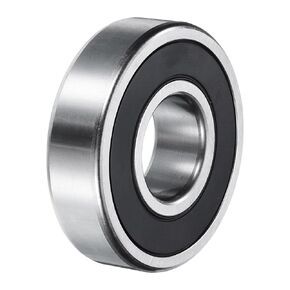 uxcell 6205-2RS Deep Groove Ball Bearings, 2pcs 25mm I.D x 52mm O.D x 15mm Thick C3 Double Rubber Sealed Chrome Steel (ABEC5, Black)
