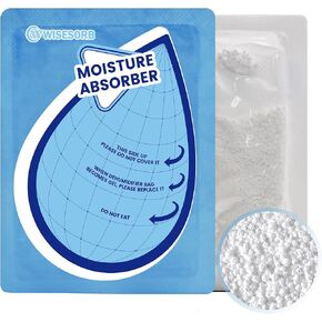 Wisesorb 25 Gram Moisture Absorbers, 20 Packs Dehumidifier Bags for Bathrooms, Basements, Rvs, Humidity Packets for Closet