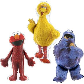 Toyland® Sesame Street Foil Balloon 3 Pack - 1 × 39 "Big Bird ، 1 × 37" Elmo & 1 × 35 "