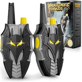Bat Walkie Talkies for Kids 2000 FT Range, Cool Flash Eye Lights, 2 Pack 2 Way Radio Walkie Talkies Toys for 3 4 5 6 7 8 9 10 Year Old Boys, Outdoor Hiking Toys for Kids 3-5 4-6 6-8 Boys Birthday Gift