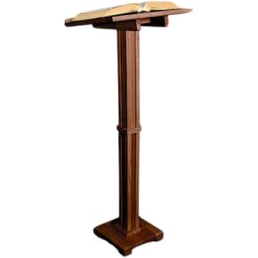 Walnut Finish Standing Lectern