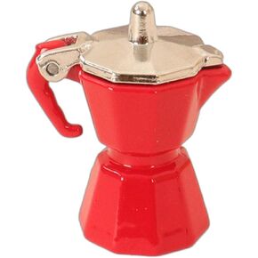 Miniature Dollhouse Espresso Coffee Pot ، Toy Mini Coffee Pot ، ملحقات المطبخ دمية Dollhouse