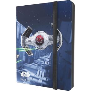 Star Wars: Unlimited Casual Album 18-Pocket - Holds 360 Double-Sleeved Cards – Side-Loading Pockets & Elastic Strap – Officially Licensed Accessory, X-Wing/Tie-Fighter Design, Made by Gamegenic