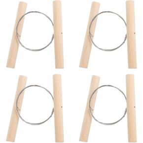 مابور 4pcs أدوات الفخار القاطع من الأسلاك الطينية للجبن قطع العجين القطع القطع النحت نحت العجلات الإرشاد لمحبي الفخار