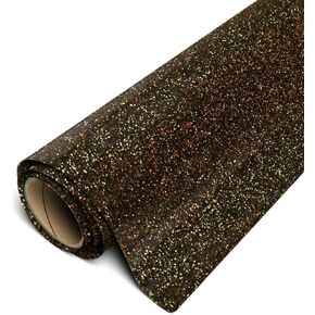 Siser Glitter HTV 12"x3ft Roll (Black Gold) Iron on Heat Transfer Vinyl