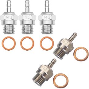 Spark Glow Plug No.3 N3 Hot 70117 & RC Glow Plug #3 N3 Medium Hot Spark Nitro Parts 70117
