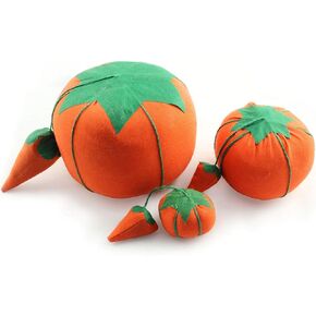 NX Garden 3pcs Tomato على شكل إبرة دبوس وسادة دبوس DIY أداة يدوية لخياطة خياطة خياطة الإبرة الإبرة وسادة وسادة وسادة pincion ، البرتقالي