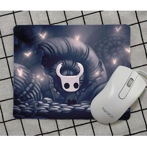 Hollow Knight Metroidvania Video Game Non-Slip Mousepad Gaming Computer Mouse Pad Pad Desktop Mouse Pad مع حافة مخيطية 7.1 × 8.7 بوصة