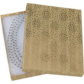 Cotton Filled Kraft Jewelry Boxes - 7" x 5½" x 1" - Case of 100