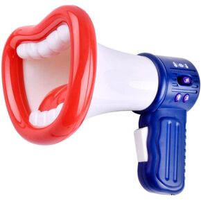 Microphone الصوتية الصوتية Stobok للأطفال Multi Voice Changer Toys صوت الفم الصوت تغيير مضخم تسجيل Megaphone نكتة نكتة لأطفال هدايا ، أبيض