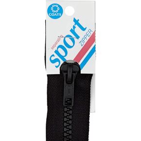 Coats & Clark Sport Separating Zipper 28" Black