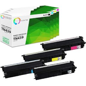 TCT TN439 Toner Cartridge 4 Pack - Premium Compatible Replacement for Brother TN439 TN-439 Ultra High Yield Works with Brother HL-L8360CDW L8360CDWT MFC-L8900CDW L9570CDW Printers (B C M Y)