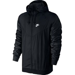 Nike Mens Windrunner Full Zip Hooded Running Jacket Black Large