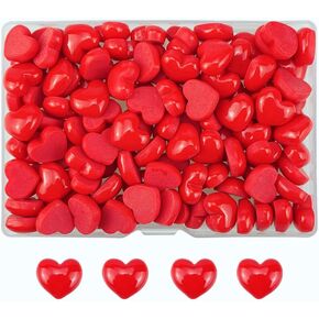 Fazhbary 120 PCS Red Heart Resin